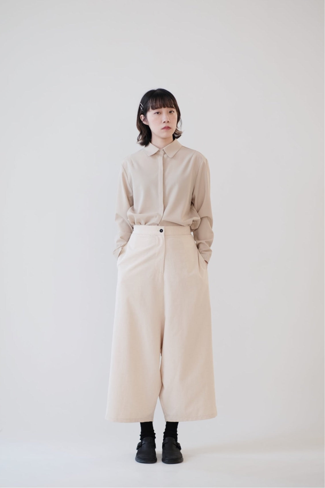 HARPER BAGGY PANTS (BEIGE)