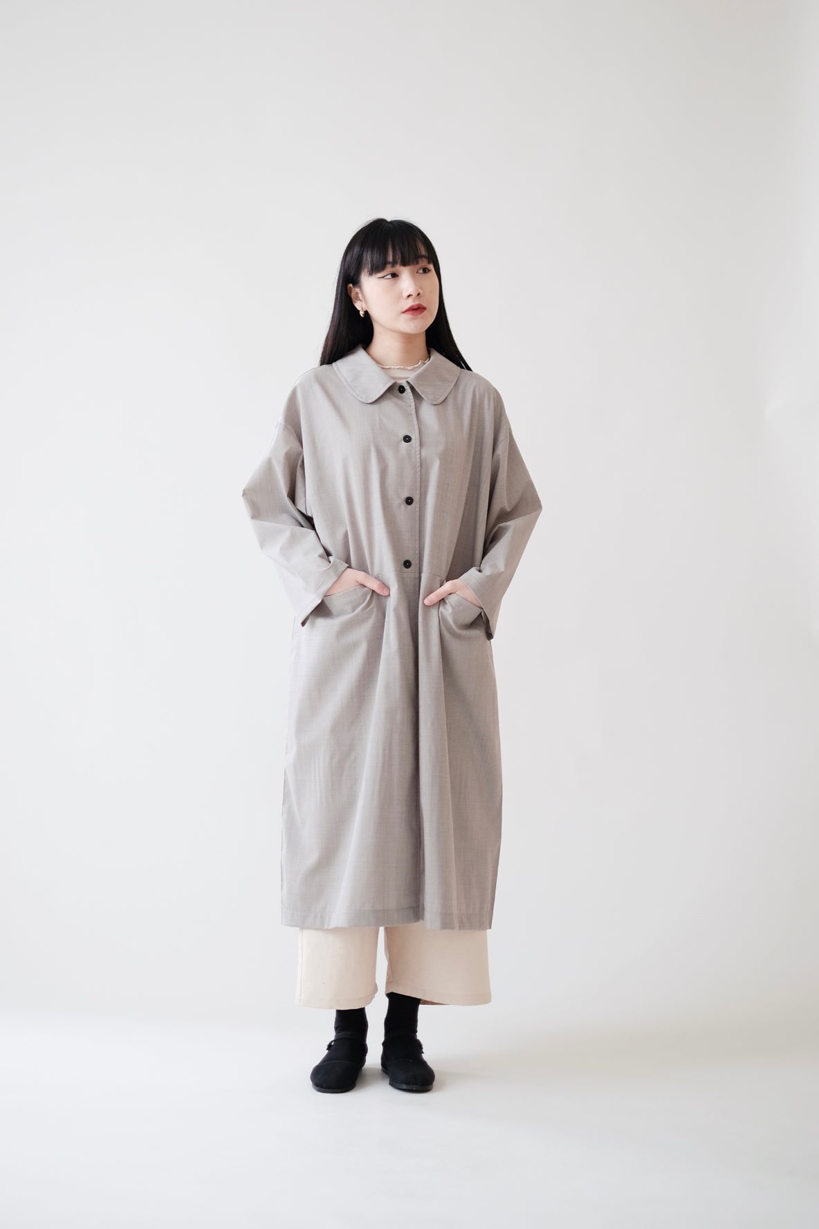 ELOWEN LONG COAT (MINDFUL GREY)