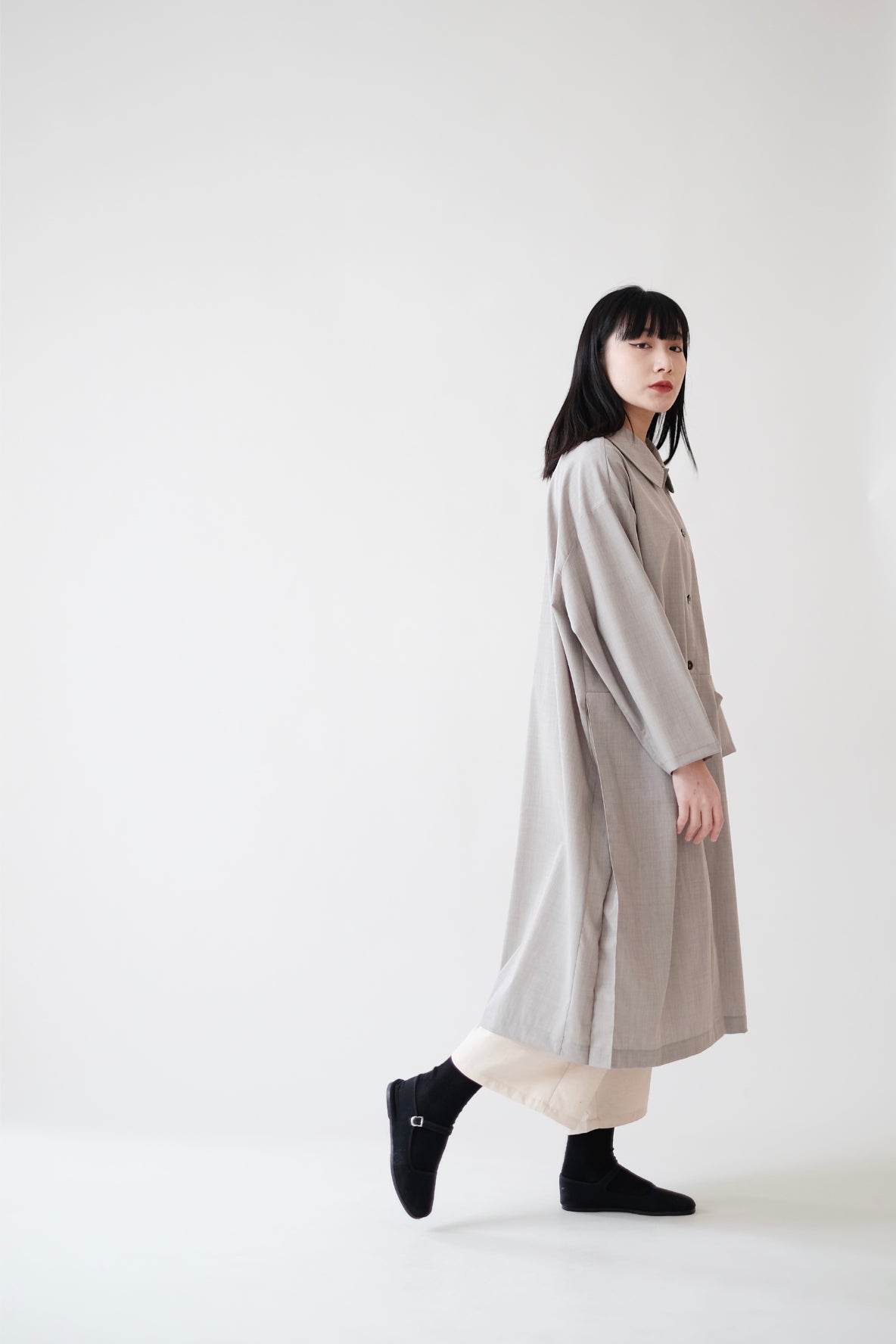 ELOWEN LONG COAT (MINDFUL GREY)