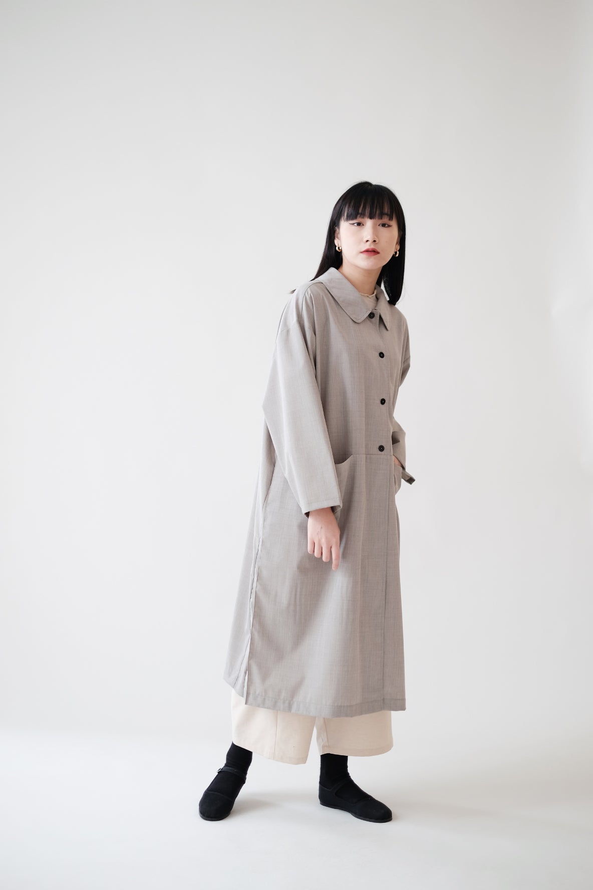 ELOWEN LONG COAT (MINDFUL GREY)