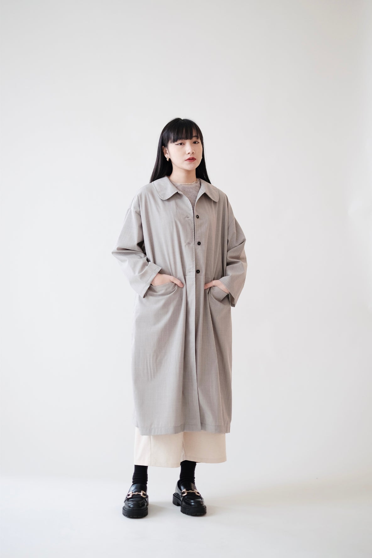 ELOWEN LONG COAT (MINDFUL GREY)