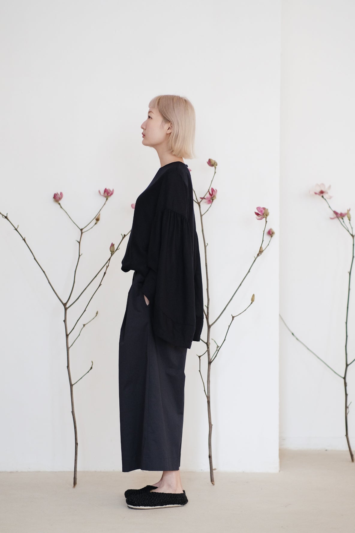 AILISEU WIDE PANTS (NAVY)