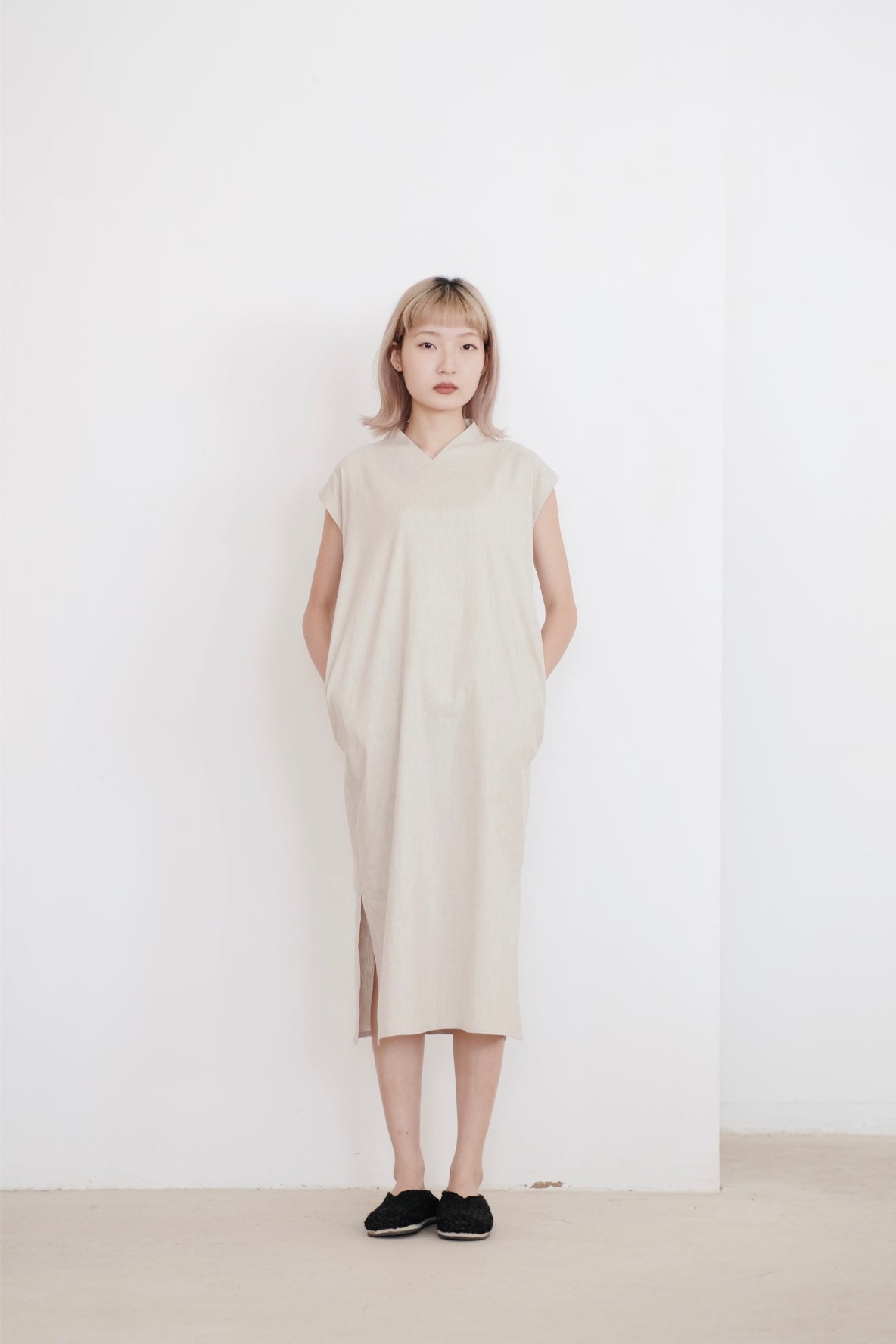 JOSLYN DRESS (BEIGE)