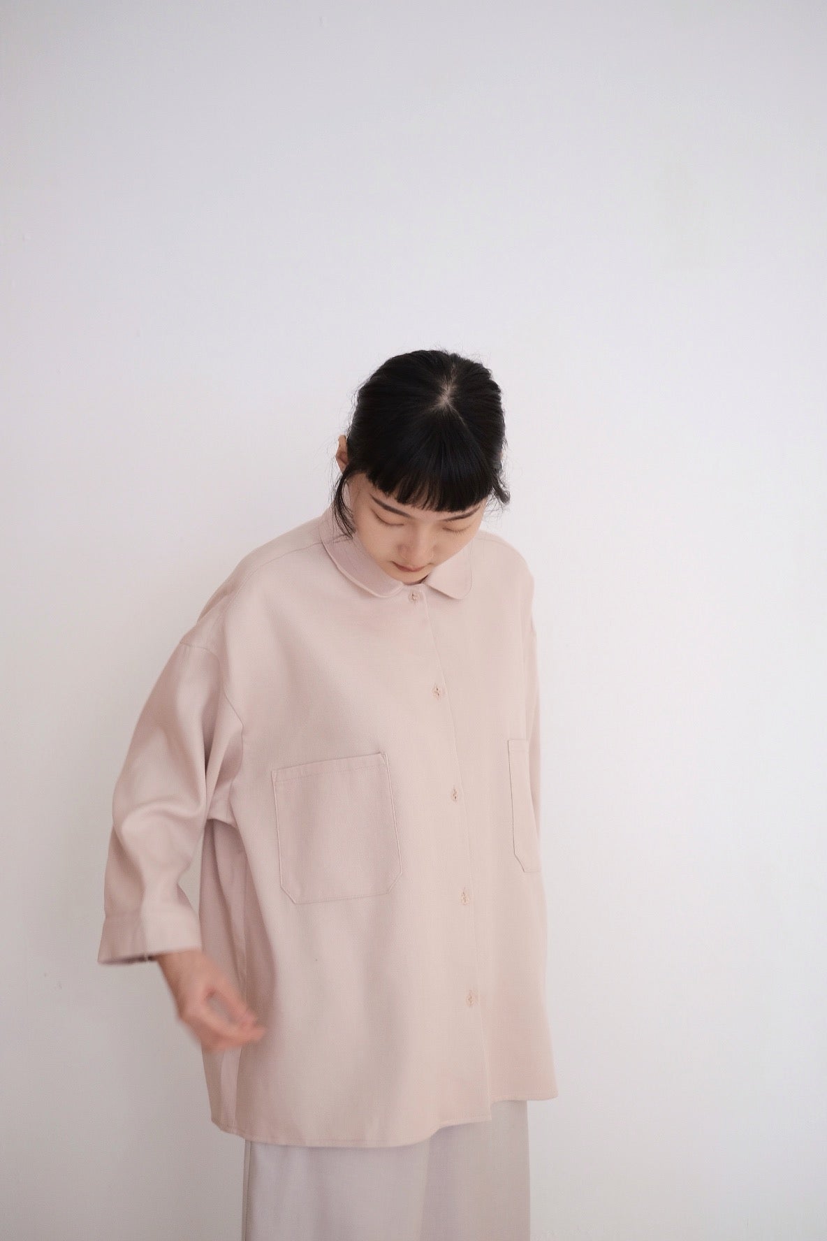 MELLOW OVERSIZED BLOUSE IN DUSTY PINK