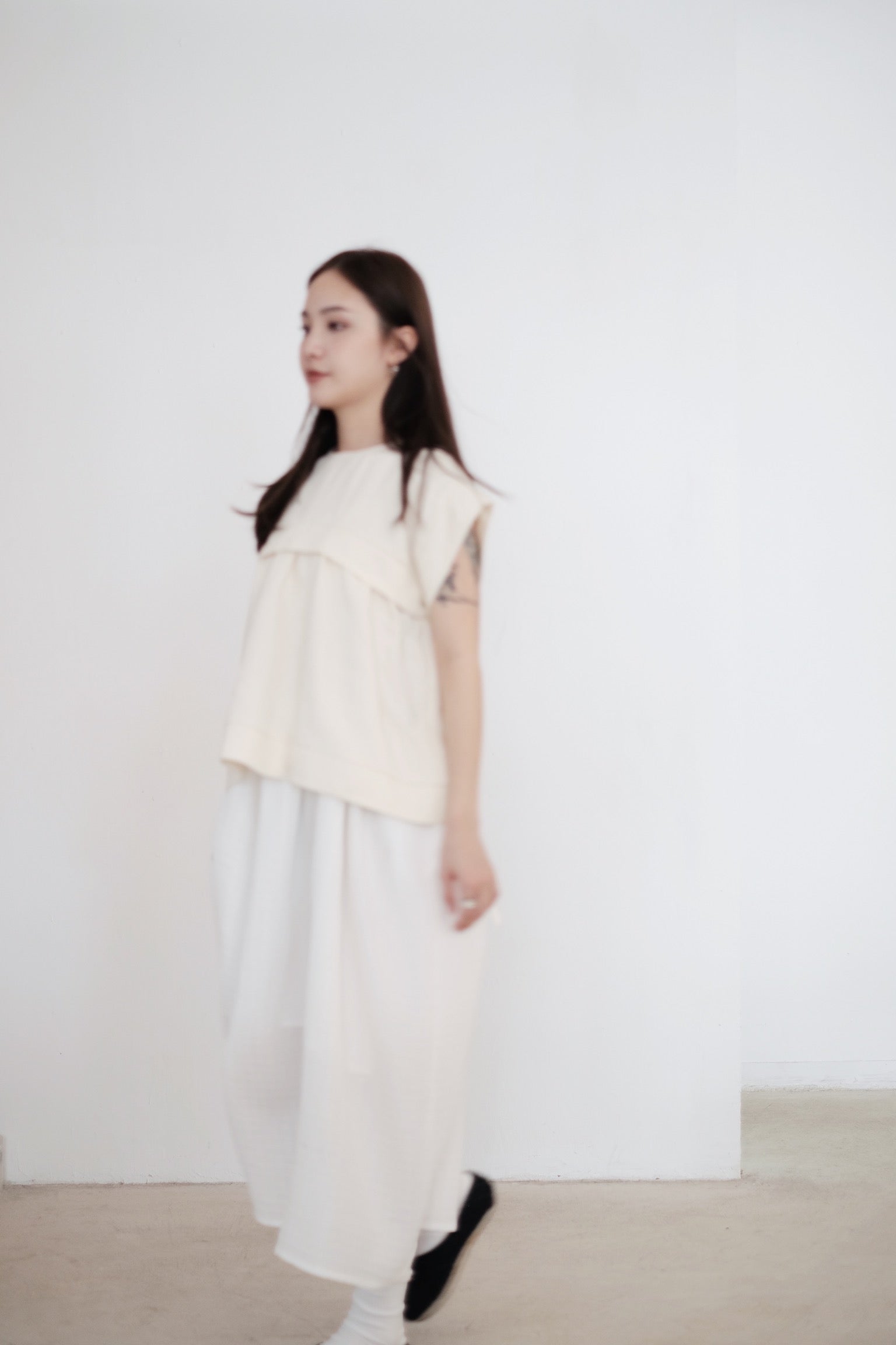 ALANA LINEN TOP (CREAM)