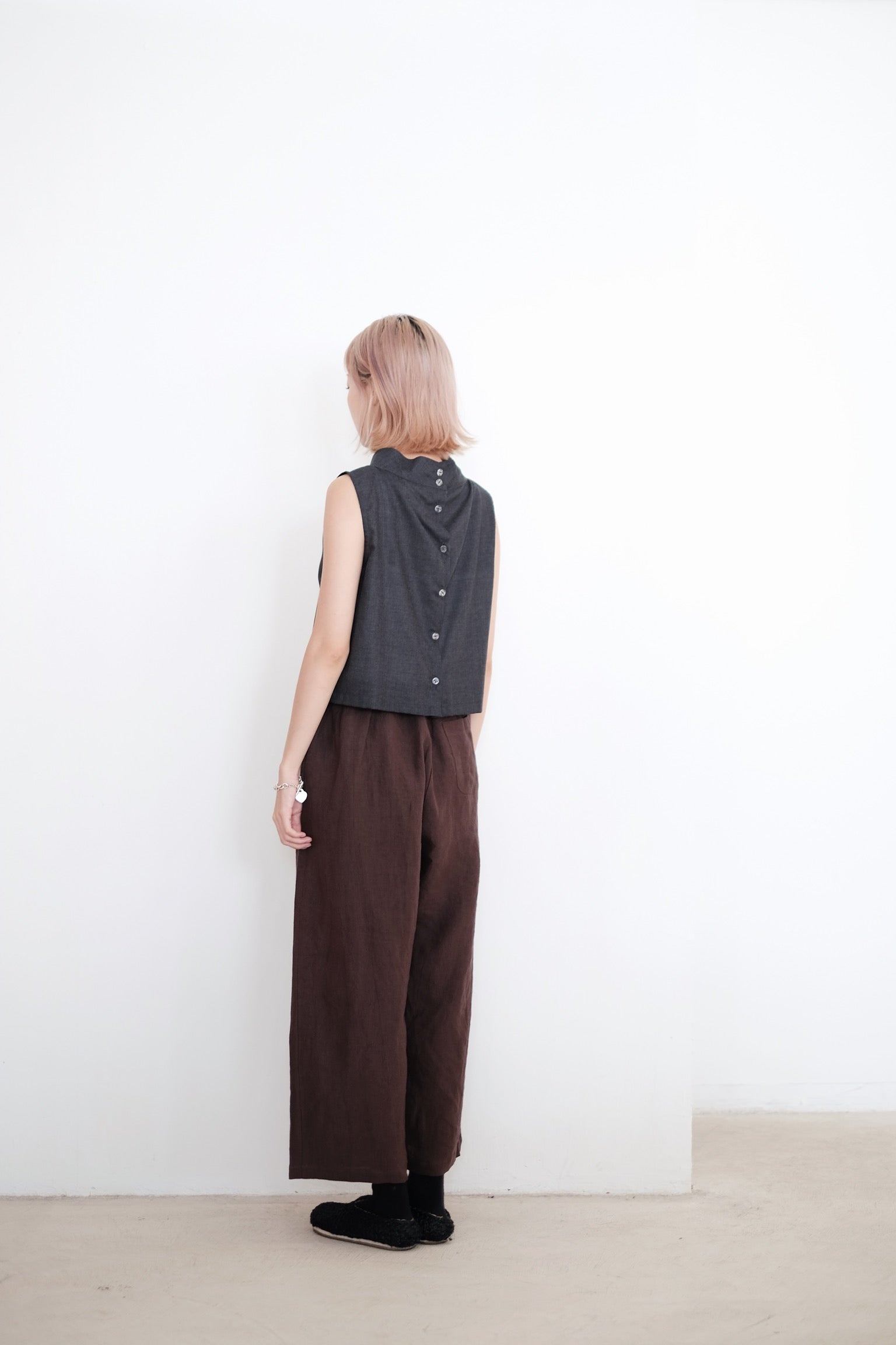 OBAASAN PANTS (BROWN)