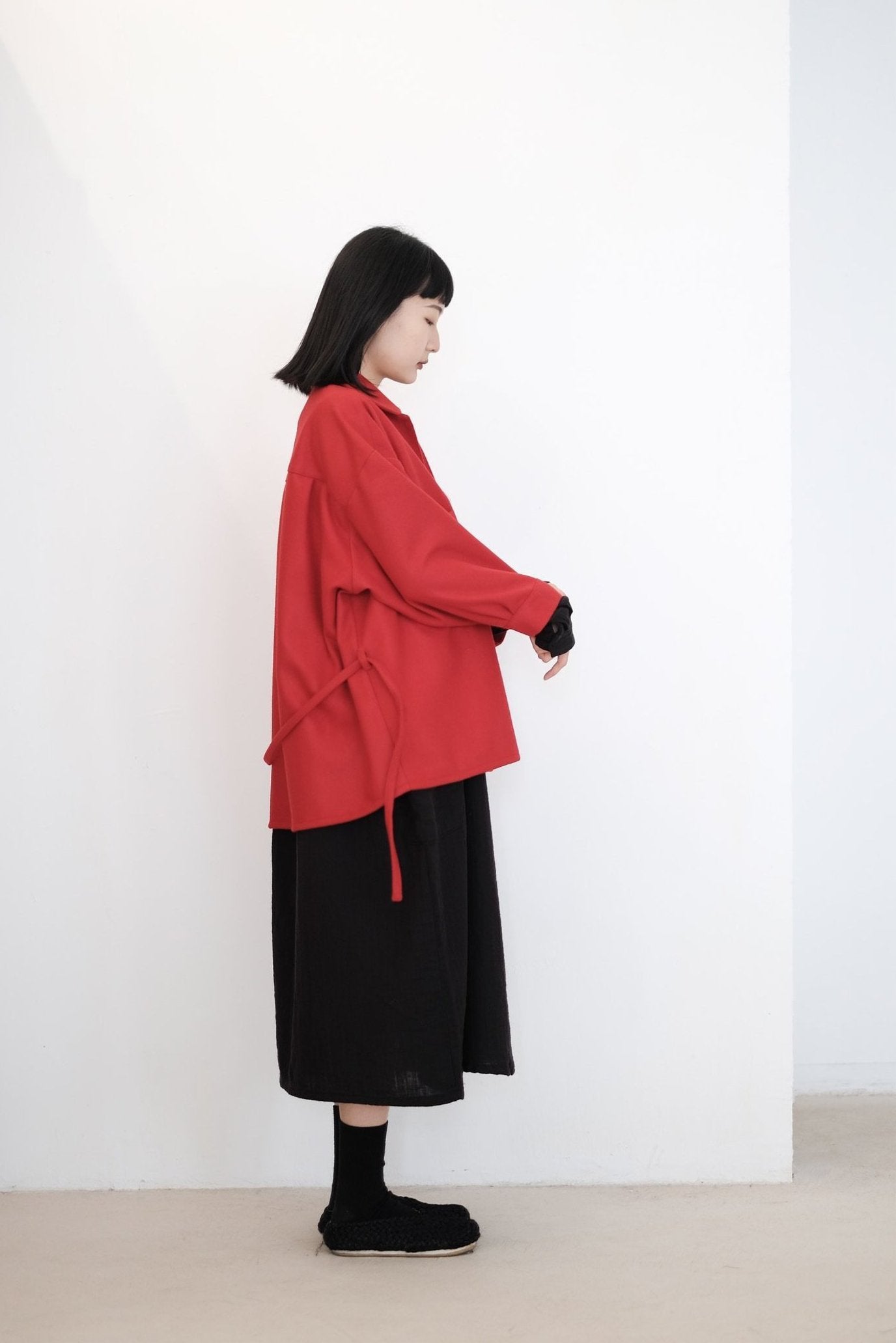 MELLOW OVERSIZED BLOUSE (RED)