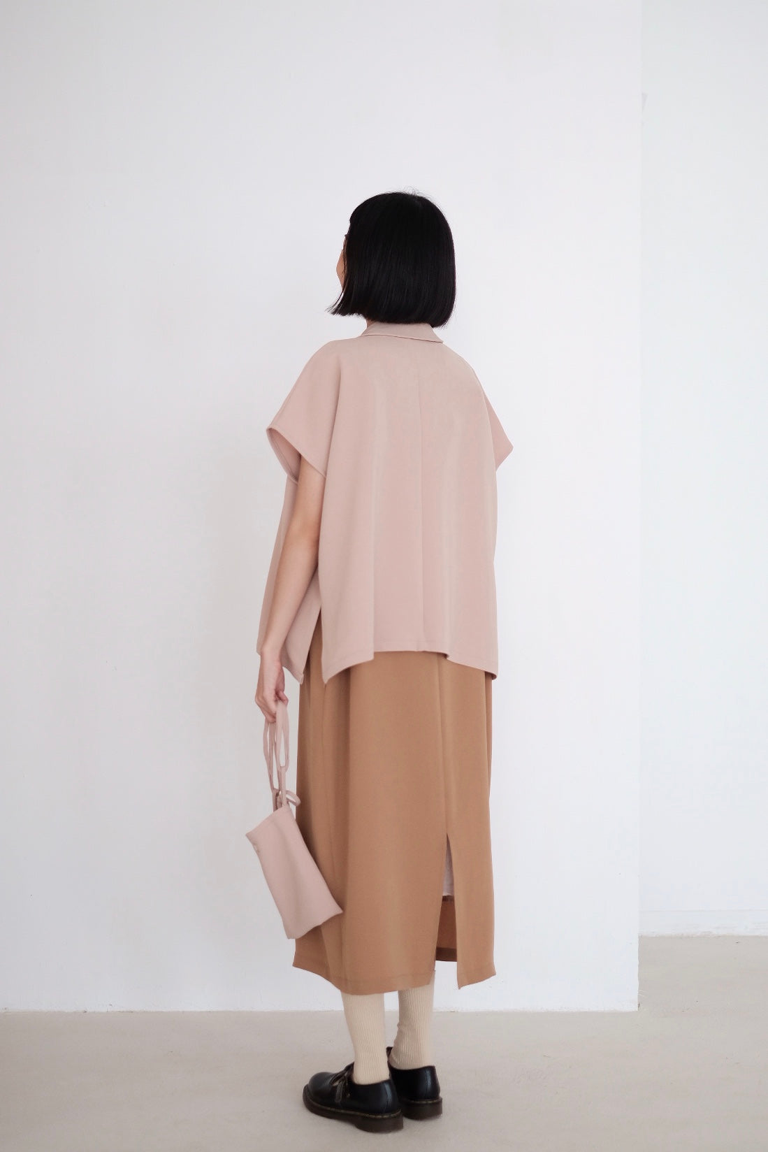 LAYLA BOX BLOUSE (NUDE PINK)