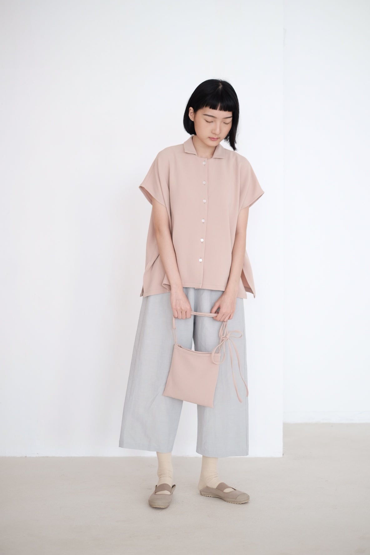 LAYLA BOX BLOUSE (NUDE PINK)