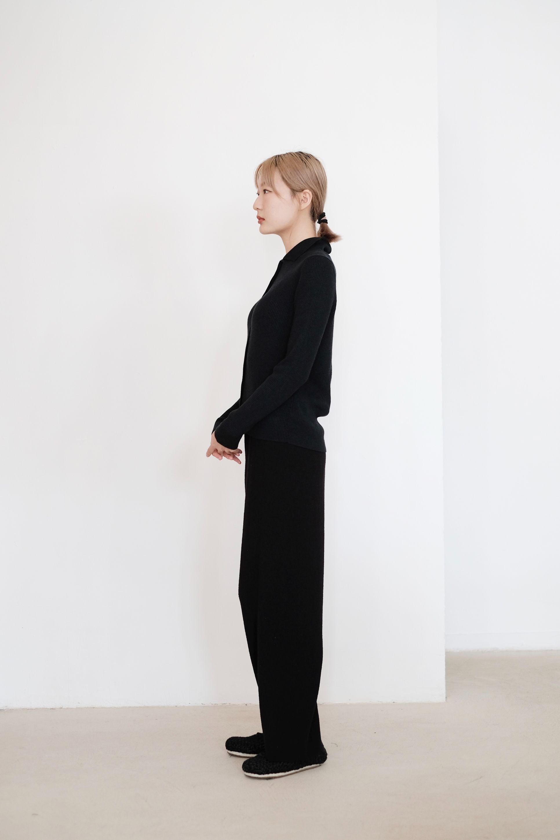 FLURINA KNIT PANTS (BLACK)