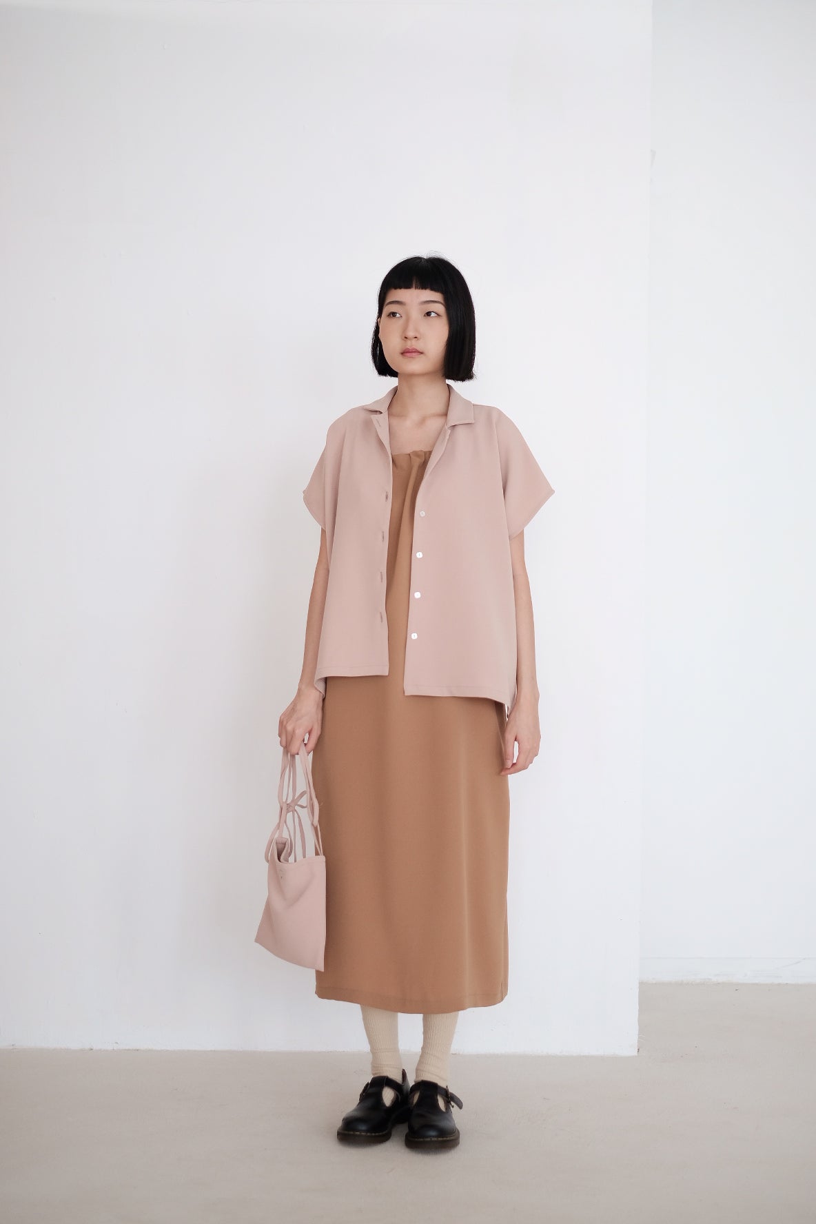 LAYLA BOX BLOUSE (NUDE PINK)