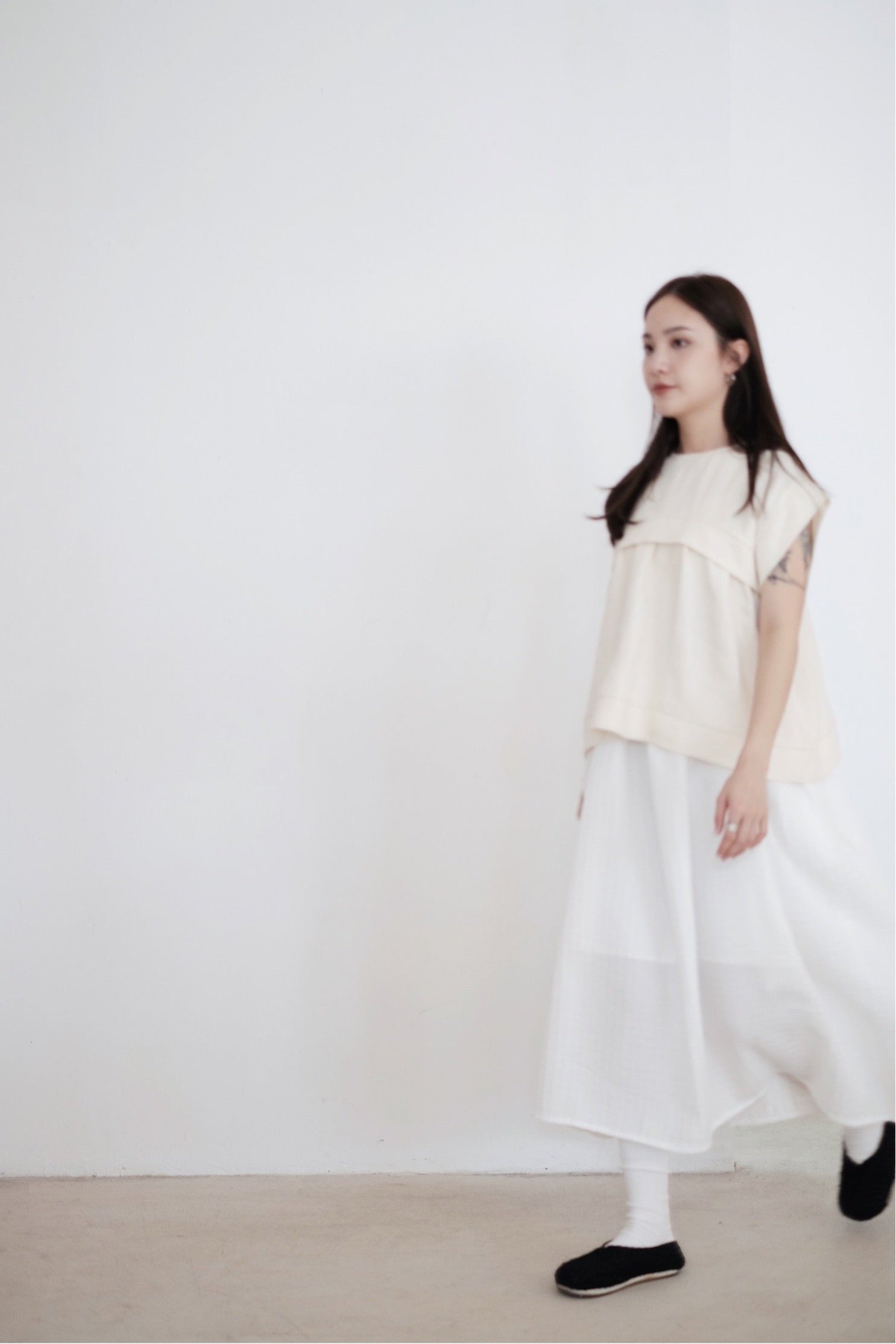 ALANA LINEN TOP (CREAM)