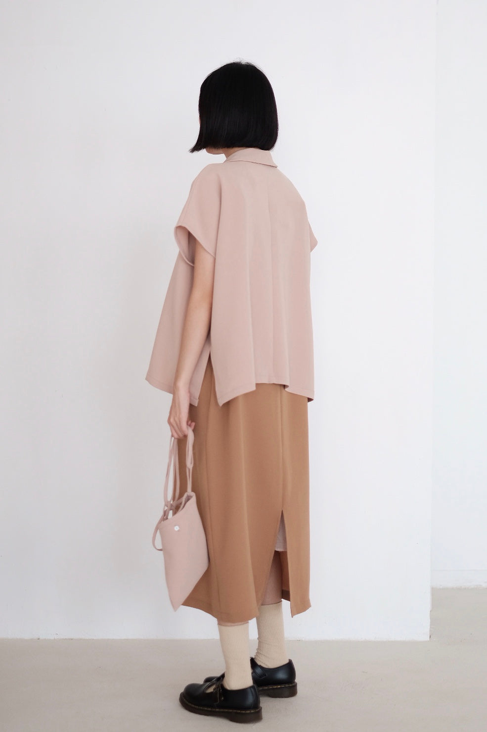 LAYLA BOX BLOUSE (NUDE PINK)