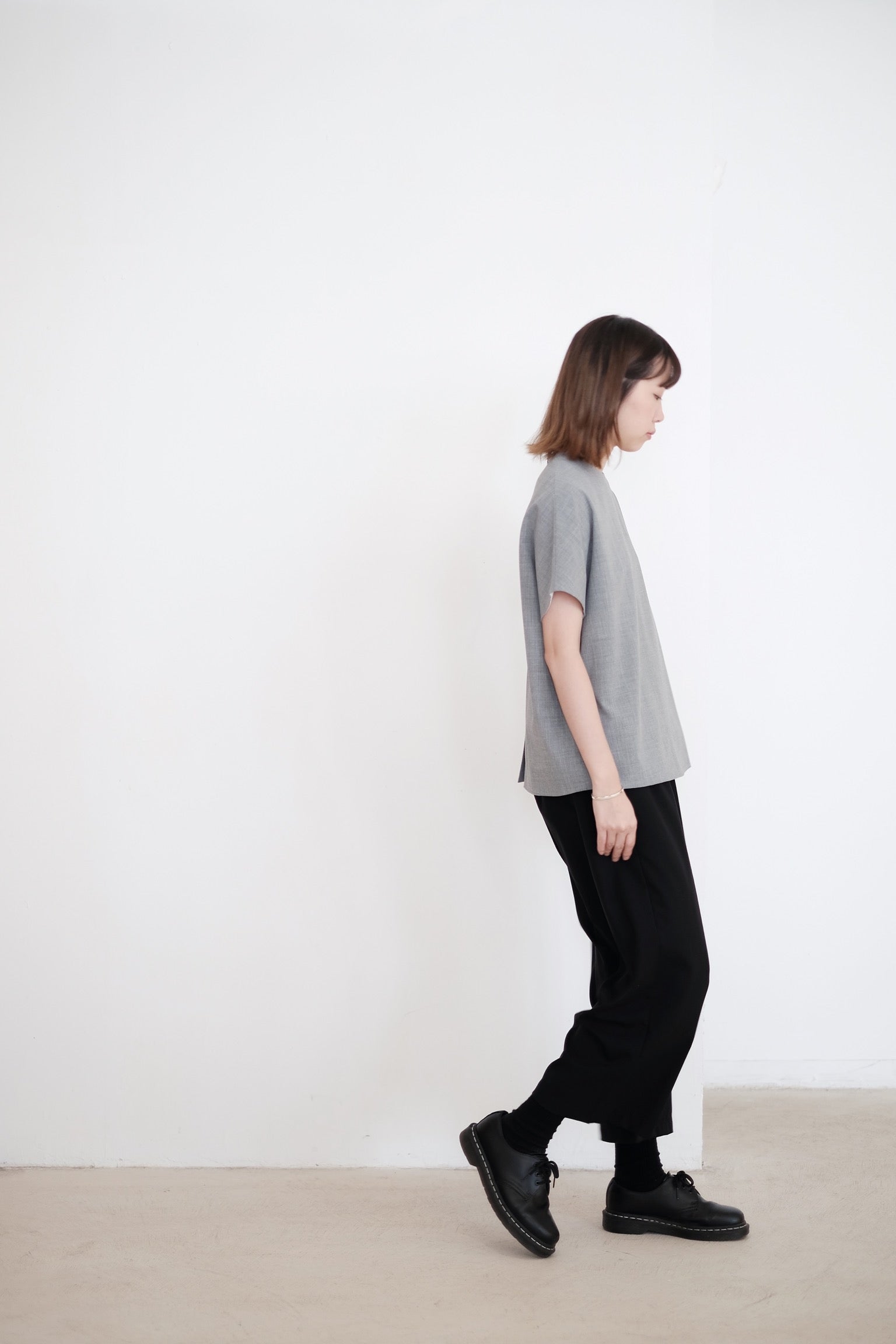 GRANDMA PANTS IN WOOL (BLACK)