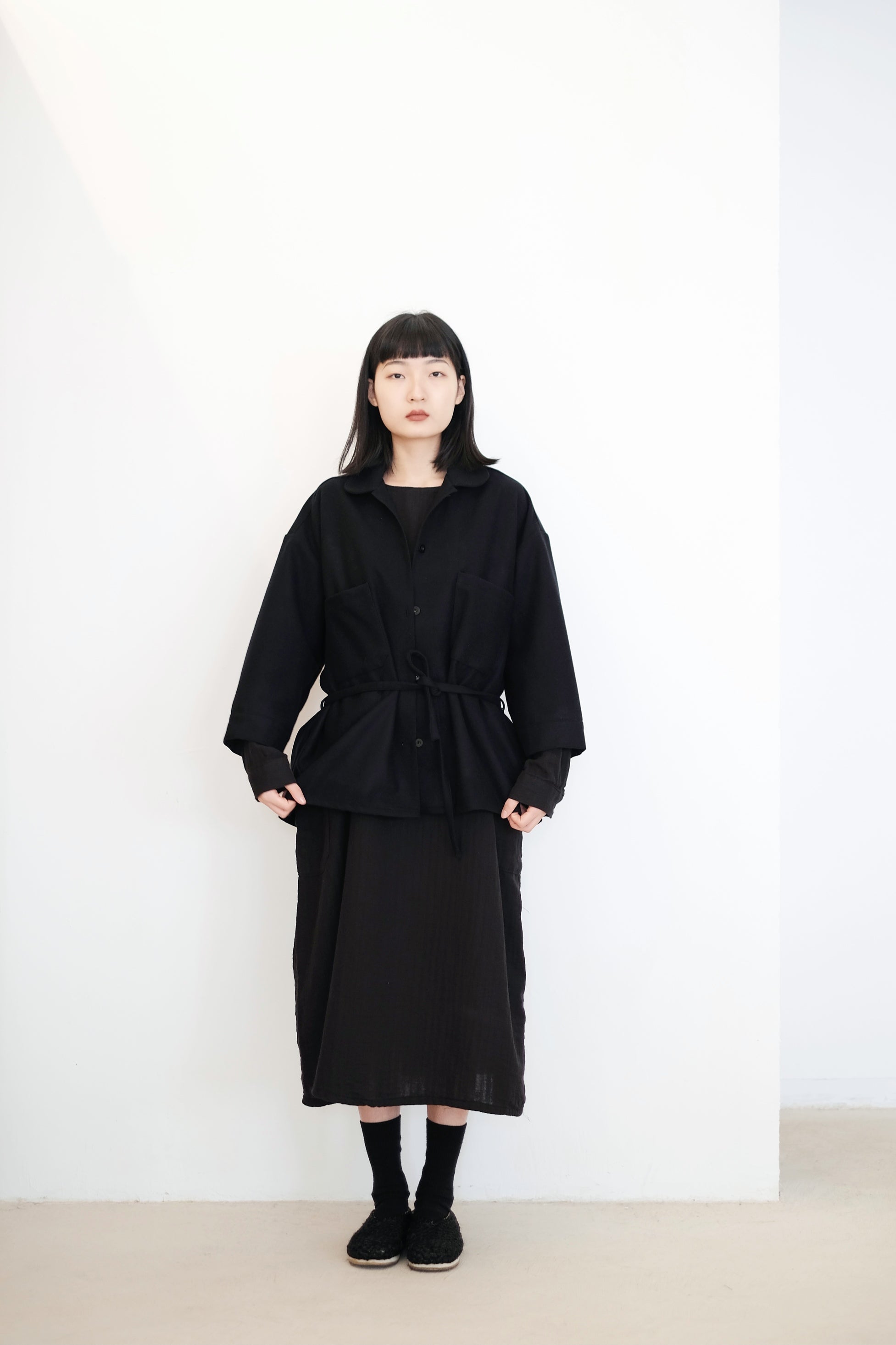 MELLOW OVERSIZED BLOUSE (BLACK)