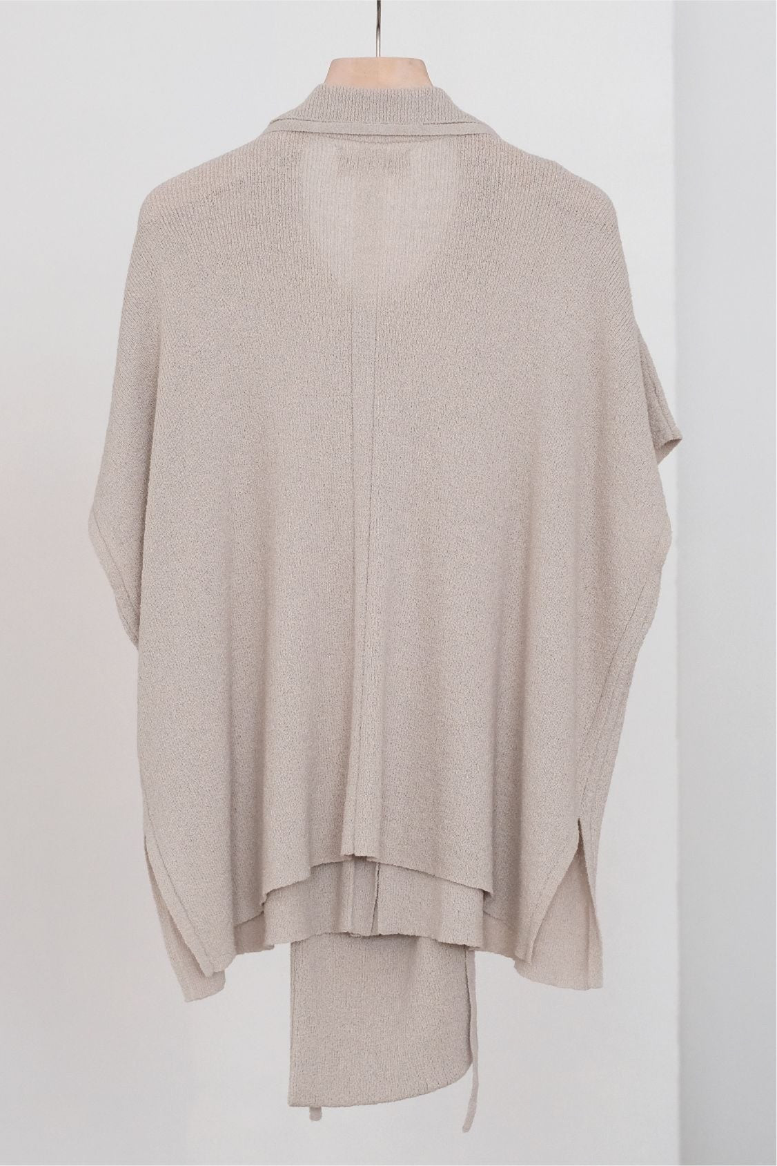 ADELHEID BOX KNIT BLOUSE (LIGHT GREY)