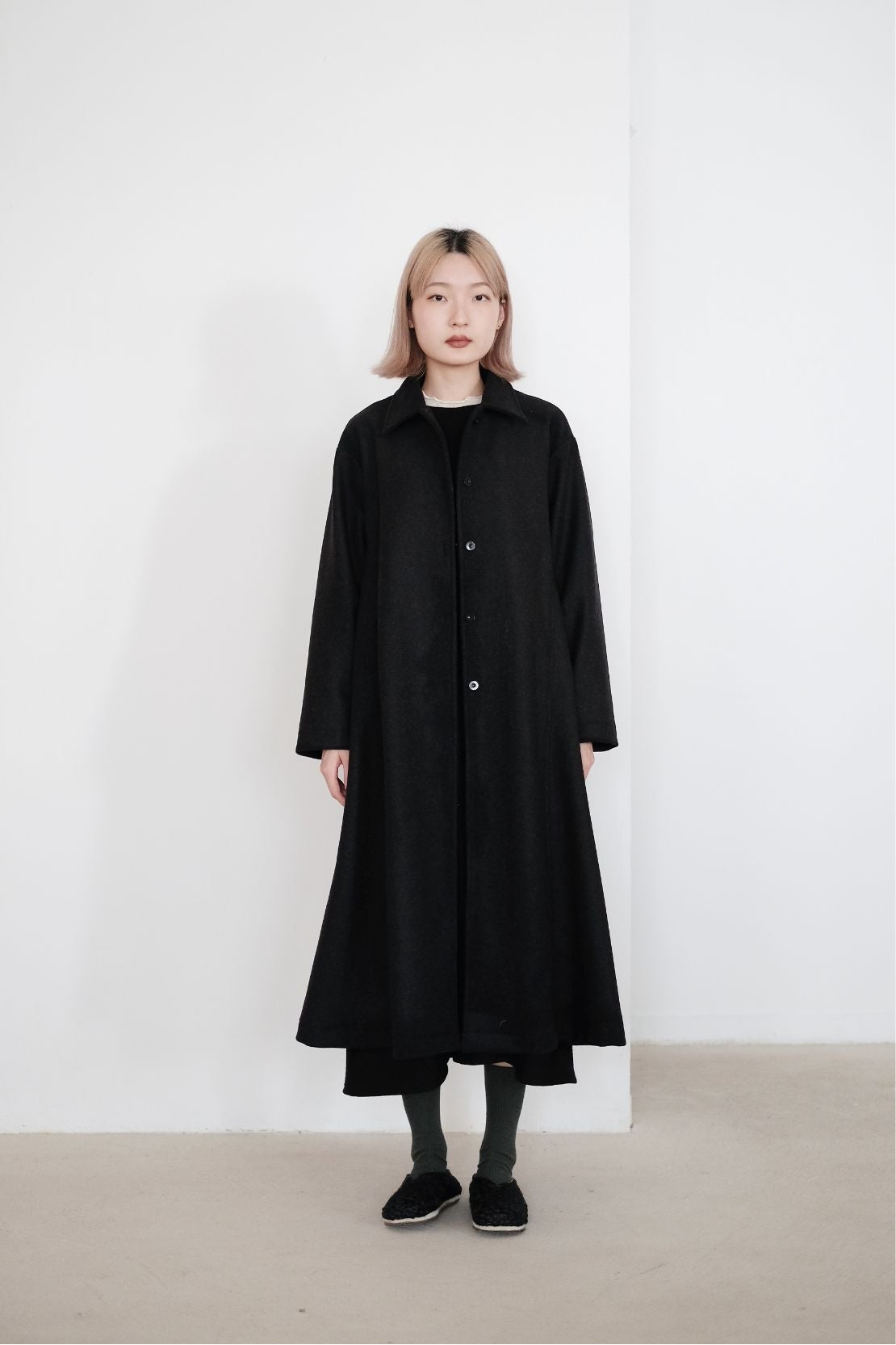 KAEL LONG COAT (DARK GREY)