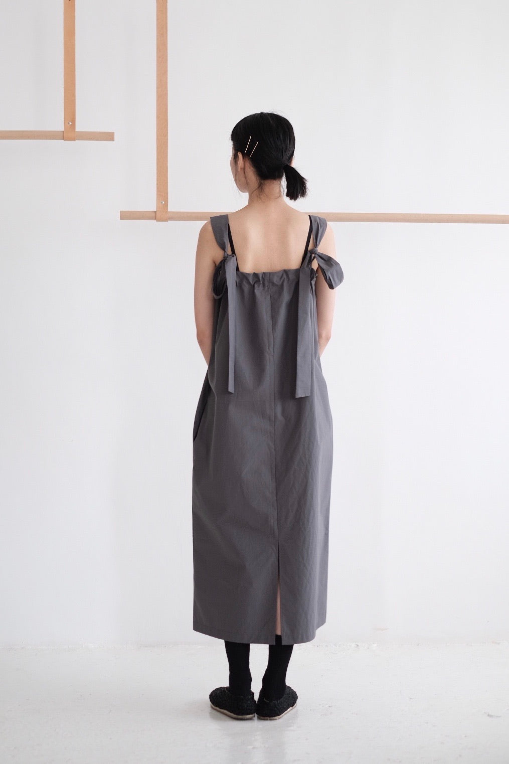 ARIANNA DRESS IN GREY (pre order)